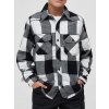 Checkshirt Kids - white/black 146/152