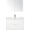 Kúpeľňová zostava Sanox Porto keramika skrinka 90 cm biela