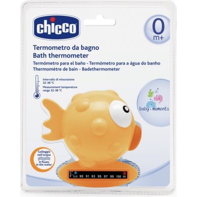 Chicco Baby Moments teplomer do kúpeľa Orange 1 ks