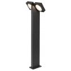 RABALUX SK Svietidlá s.r.o. Moderné vonkajšie stojanové svietidlo Telde 77102 - antracit - priehľadná