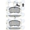 Sada brzdových platničiek kotúčovej brzdy COMLINE CBP12105 CBP12105