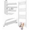 Vodný kúpeľňový radiátor Granitan 482 W 500 x 1200 mm biely