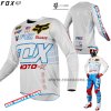 Fox 360 RWT LE jersey white blue red, bielo modro červená, L