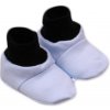 Baby Nellys Topánočky /ponožtičky Little prince Bavlna - Modro/čierne 56-68 (0-6 m)