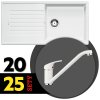 BLANCO SET 12-A 25 ZIA XL 6 S + DARAS biela