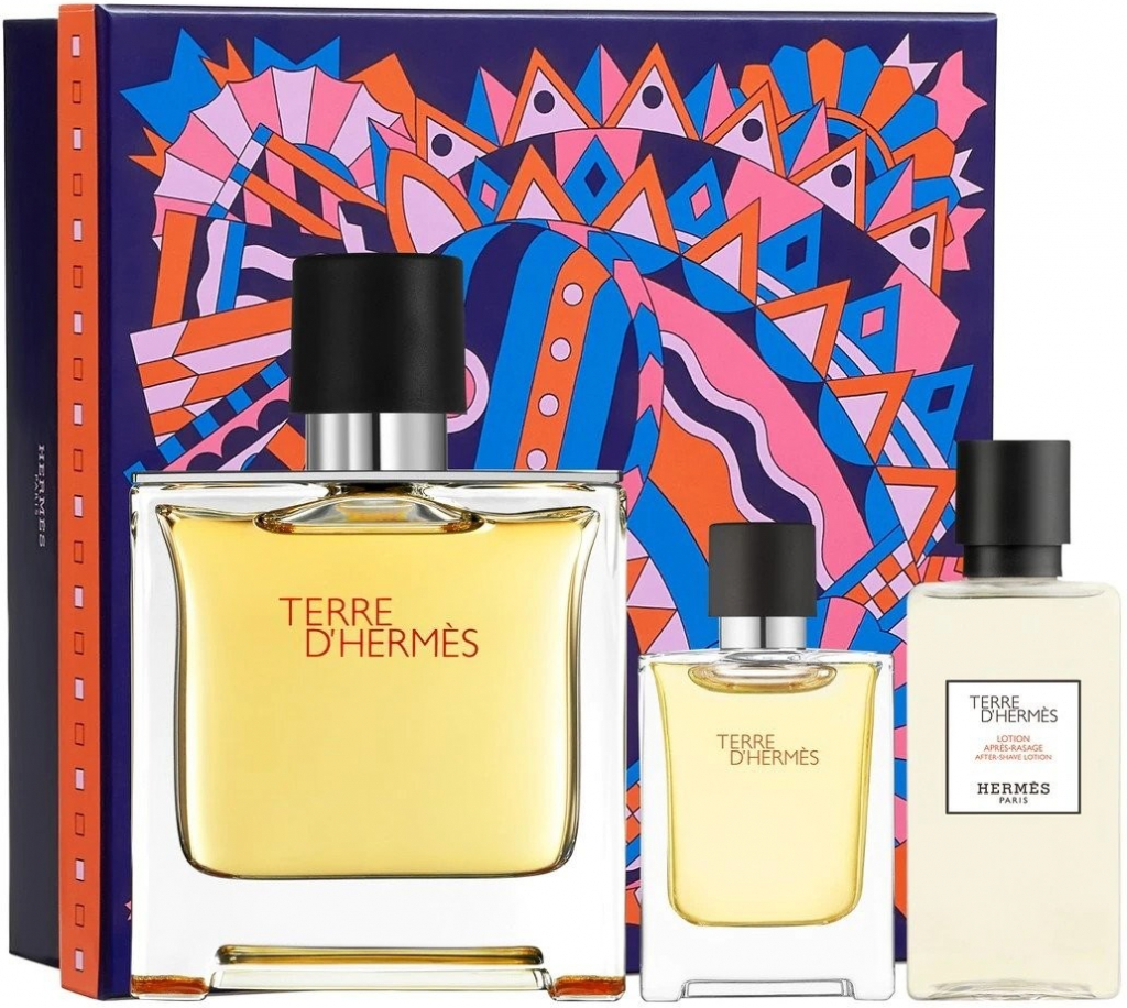 Hermés Terre D´Hermès pre mužov parfum 75 ml + voda po holení 40 ml + parfum 12,5 ml darčeková sada