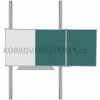 Magnetická tabuľa TRIPTYCH K/PYLON AL I. 200 x 120 cm - TR K 200/120 BZZZB + PY jedn