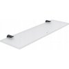 Nimco Bormo čierna polica do kúpeľne sklenená mat 40 cm BRC 11091B-40-90