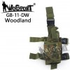 Wosport univerzálne stehenné Tornado pre pravákov digital woodland