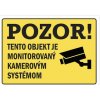 100 ks Nálepky objekt monitorovaný kamerovým systémom A6