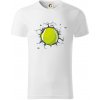 Tenisová loptička v triku - Tričko z organickej bavlny - 2XL ( Biela )