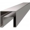 Madlo 40 x 40 mm, L = 6000 m, sklo 8 - 17,5 mm, AISI 304