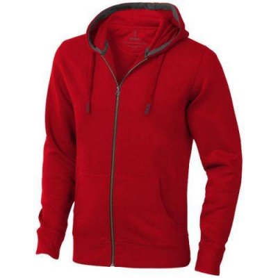 Elevate ARORA Hooded full zip sweater červená