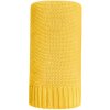 NEW BABY - Bambusová pletená deka 100x80 cm žltá
