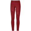 Ortovox FLEECE LIGHT LONG PANTS W dark blood blend L; Červená kalhoty