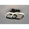 Reality Stropné LED svietidlo Kasia 7W 800lm 3000K matná čierna 24 x 24 cm