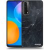 Picasee silikónový čierny obal pre Huawei P Smart 2021 - Black marble