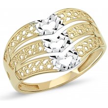 Lillian Vassago zlatý prsteň LLV46 GR005