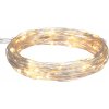 LED svetelná reťaz 60x mini LED, teplá biela, IP44, medený drôt, 6,1 m