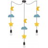 Candellux | Detský luster TRIO so závesným lankom 3xE27/20W/230V žltá/modrá | CA1077