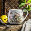 Porcelánový hrnček DUO WILD BIRDS BIELY 430 ml