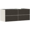 Hansgrohe Xevolos E - Umývadlová skrinka, 137x56x55 cm, 4 zásuvky, matná béžová/textilná tmavá sivá 54240660