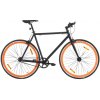 vidaXL Bicykel s pevným prevodom čierno-oranžový 700c 51 cm