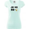 Je mi 60 pivo - Dámske tričko Pure - XS ( Frost )