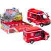 LEAN TOYS Hasičské auto 1:32, svetlá, zvuky - červená