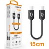 Aligator DATKP44 POWER USB-C/USB-C, 15cm, černý