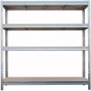 Majster Regál Bullrack Rivet 200 x 200 x 70 cm 4 police zinok