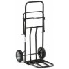 AJ PRODUKTY Multifunkčný vozík, držiak na vrecia, nosnosť 100 kg, čierny 24503