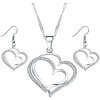 Set šperkov náhrdelník náušnice srdce