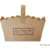100 ks Papierové košíky na cukrovinky s logom, recyklované hnedé
