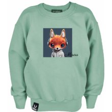 Dievčenská mikina Fox svetloružová