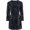 esmara® Dámske flitrové šaty S 36/38, navy modrá (100381907)