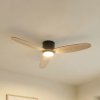 Stropný ventilátor Lucande LED Lignia, Ø 132 cm, CCT, stmievateľné - 10050029