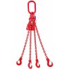 SVX Reťazový záves oko-4 hák tr 80 so skracovačom (4,5 m, 2360/1700 kg, 6mm) 4,5m 2360/1700kg 6mm cervena