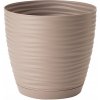 Kvetináč plast béžový Form-Plastic 17,3 cm x 19 x 17,3 cm