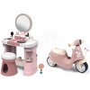 Set kozmetický stolík a odrážadlo motorka My Beauty Dressing Table Smoby so stoličkou a nastaviteľným zrkadlom