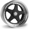 Dare Dare F5 7.5x17 4x100 ET35 Black Polished Lip 73.1