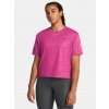 Under Armour Dámske tričko Vanish Energy Emboss Crop SS Ružová SM