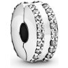 Pandora Strieborná trblietavá korálka so zirkónmi Timeless 798422C01