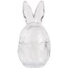 Clayre & Eef Sklenená dóza s vekom v tvare vajcia so zajačími uškami – Ø 9*17 cm - Clayre & Eef