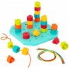 B toys Navlékací a stohovací tvary Count & Match