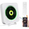 Rádioprehrávač bude PRENOSNÝ PREHRÁVAČ CD Bluetooth biely