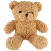 Teddies Látkový kučeravý medvedík 30 cm béžový
