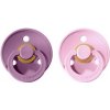 BIBS Colour cumliky z prirodneho kaucuku 2ks - velkost 1 - Lavender / Baby Pink