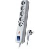 Lestar LV-530W predlžovací kábel s ochranou proti prepätiu, 5 zásuviek, 5 m šedá (LV530W5 GREY)