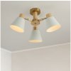 | Brilagi - Prisadený luster LUND WOOD 3xE27/40W/230V pr. 50 cm drevo | BRI454